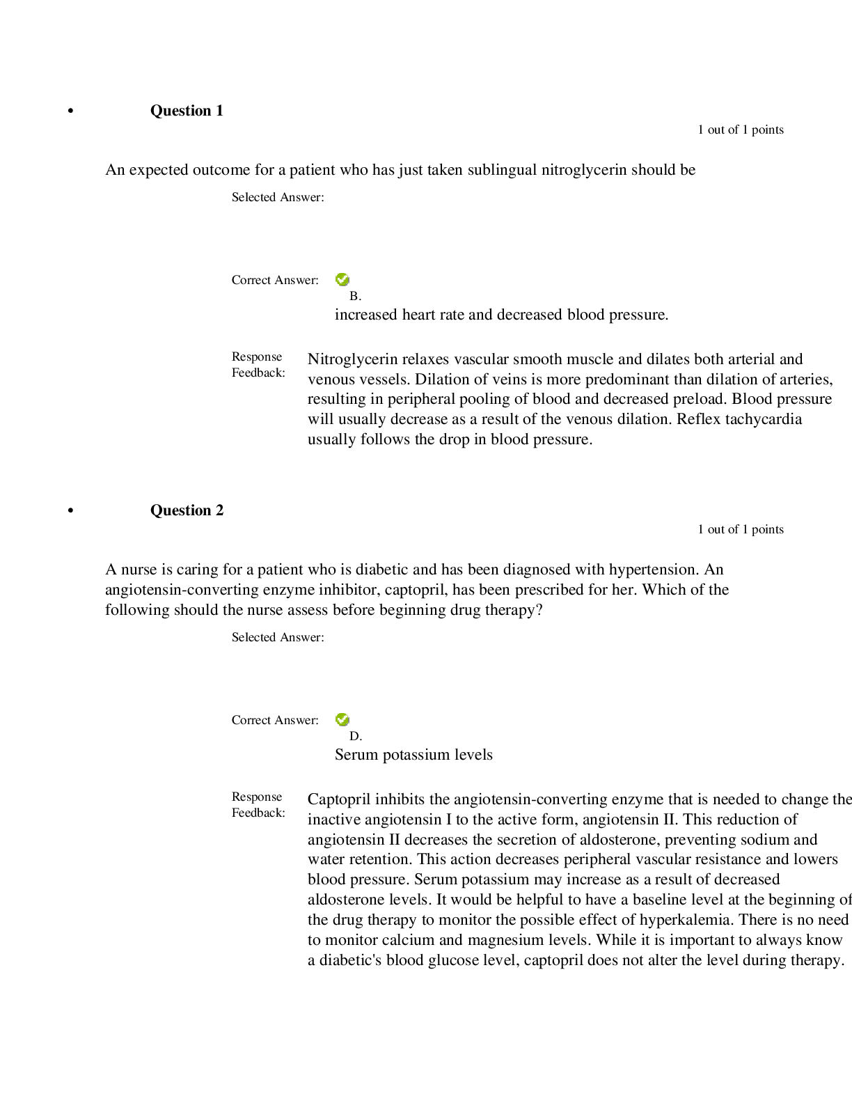 Preview image of NURS 6521 Pharmacy Midterm Quiz Week 3 document
